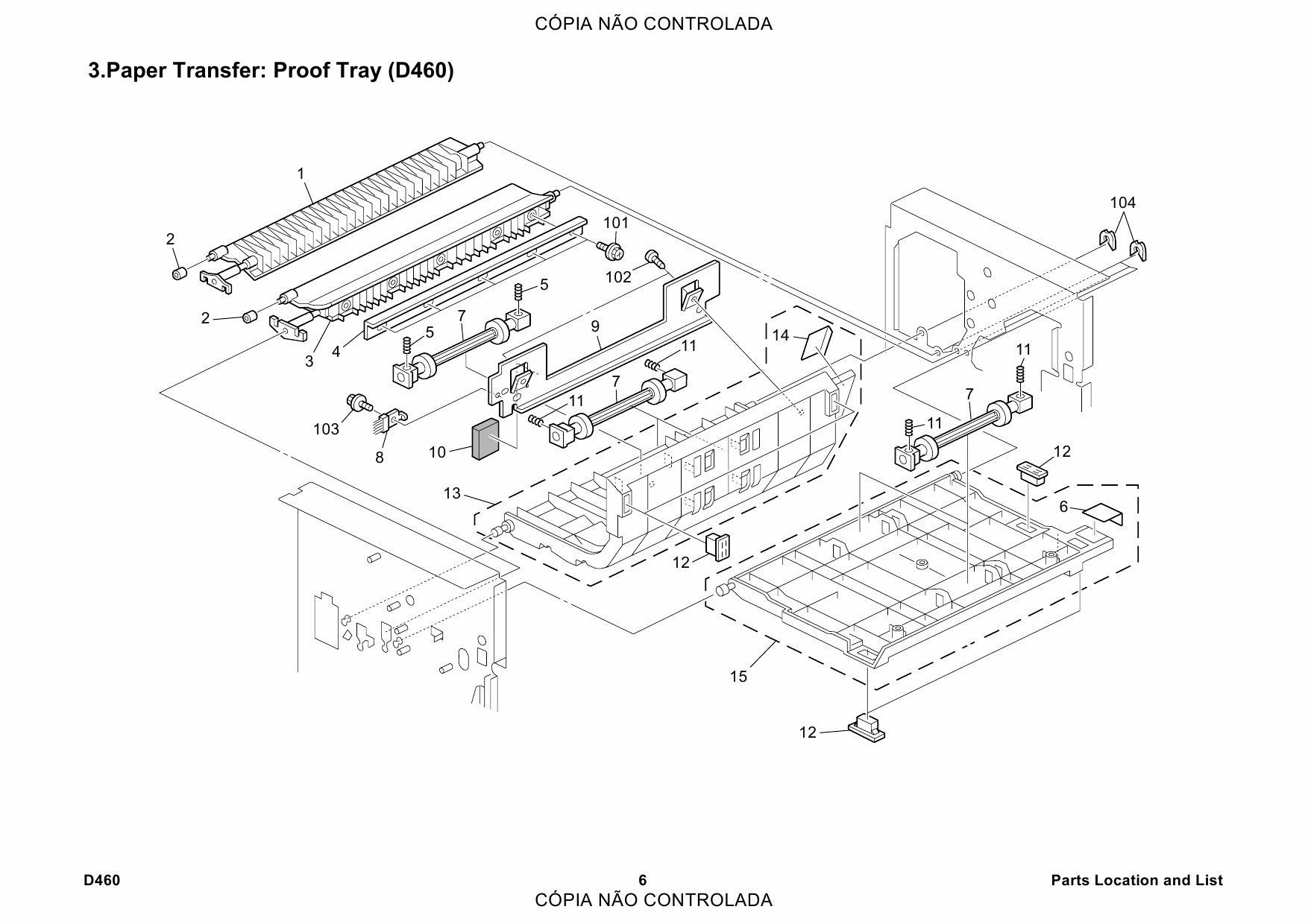 RICOH Options D460 FINISHER-SR4050 Parts Catalog PDF download-3